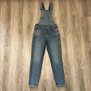 Old Navy OG Straight Leg Overalls Women's Size 2 Medium Wash Denim 'Margarita'